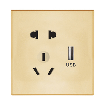 五孔带USB充电器